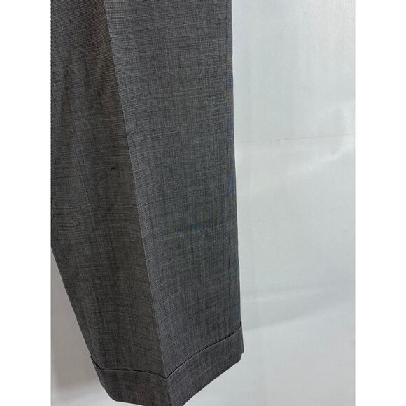 PRONTO UOMO Men's Black Modern-Fit Flat Front Wool Dress Pants SZ 39X30 - Picture 8 of 12